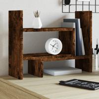 VidaXL Bureau organiser 38,5x17x39 cm bewerkt hout gerookt eikenkleur VidaXL Bureau organiser 38,5x17x39 cm bewerkt hout gerookt eikenkleur