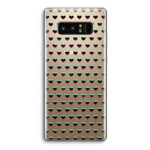 Hartjes: Samsung Galaxy Note 8 Transparant Hoesje
