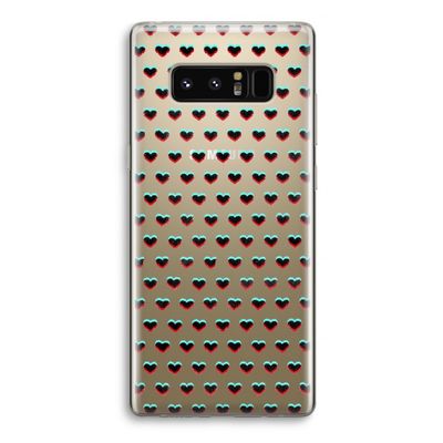 Hartjes: Samsung Galaxy Note 8 Transparant Hoesje