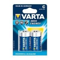 Varta c/lr14 engelse staaf alkaline per 2 stuks op kaart - thumbnail