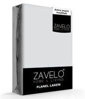 Zavelo Flanel Laken Licht Grijs-Lits-jumeaux (240x300 cm) - thumbnail