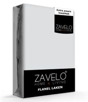 Zavelo Flanel Laken Licht Grijs-Lits-jumeaux (240x260 cm) - thumbnail