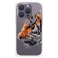 Back Cover iPhone 15 Pro Watercolor Tiger - thumbnail