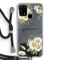 Daisies: Samsung Galaxy M31 Transparant Hoesje met koord