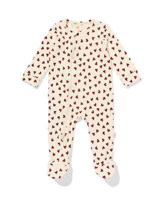 HEMA Newborn boxpakje hartjes ecru (ecru)