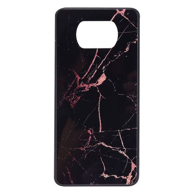 Shop4 - Poco X3 Pro Hoesje - Harde Back Case Marmer Zwart Shop4 - Poco X3 Pro Hoesje - Harde Back Case Marmer Zwart