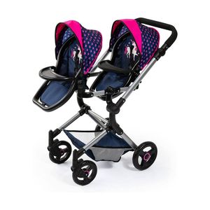 Poppenwagen Reig Blauw Tweeling