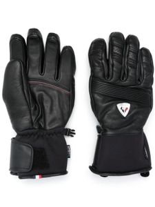 Rossignol gants Retro en cuir - Noir