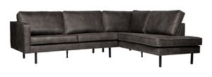 BePureHome Hoekbank 'Rodeo' Rechts, kleur Antraciet