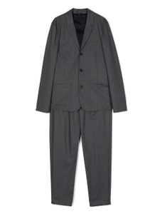 Emporio Armani Kids costume à veste à simple boutonnage - Gris