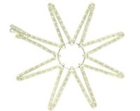Twinklestar 5 punten 60x657cm 2400K warmwit licht koppelbaar Prosystem 230V