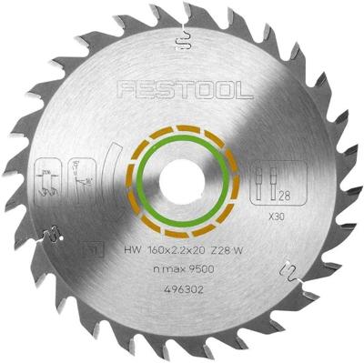 Festool Cirkelzaagblad voor Hout | Wood Universal | Ø 160mm Asgat 20mm 28T - 496302
