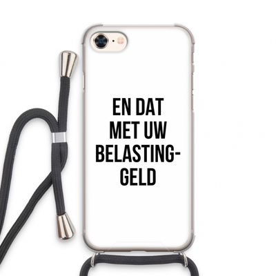 Belastinggeld: iPhone 8 Transparant Hoesje met koord
