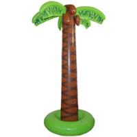 Decoratie palmboom - 2x stuks - opblaasbaar - 165 cm - Tropische Hawaii feestartikelen/versieringen