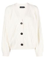 arch4 cable-knit cashmere cardigan - Blanc