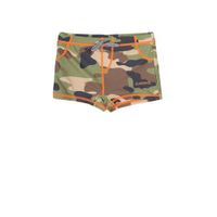 Claesen's zwemboxer met camouflageprint groen/bruin/beige - thumbnail