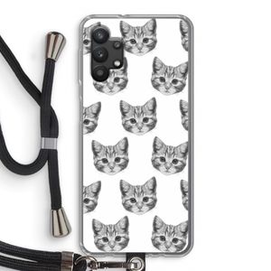 Kitten: Samsung Galaxy A32 5G Transparant Hoesje met koord