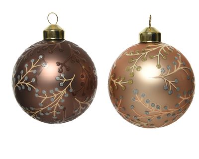 Kerstbal glas d8cm a2 - Ksd