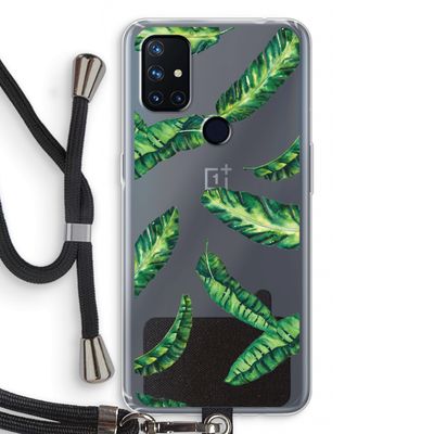Lange bladeren: OnePlus Nord N10 5G Transparant Hoesje met koord