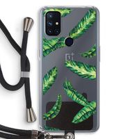 Lange bladeren: OnePlus Nord N10 5G Transparant Hoesje met koord