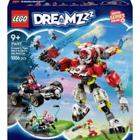 LEGO® DREAMZZZ 71497 Coopers Tiger-Mech en Zeros Hot Rod auto