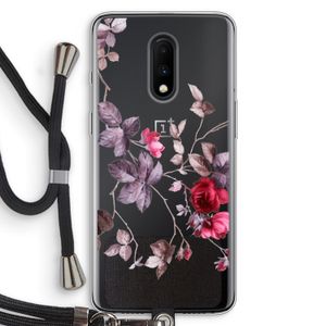 Mooie bloemen: OnePlus 7 Transparant Hoesje met koord