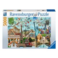 Ravensburger legpuzzel big city collage, 5000st.