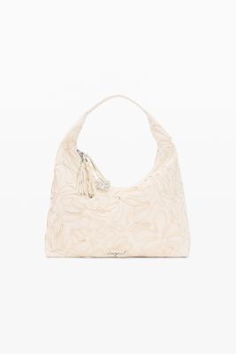 Grote raffiatas met bloem - WHITE - U