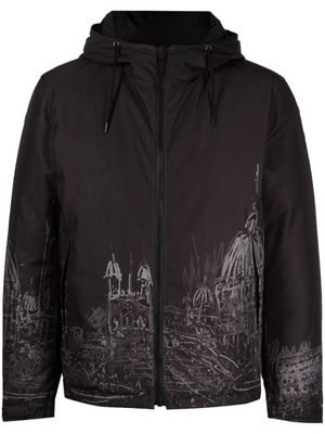Valentino Garavani veste en polaire à imprimé graphique - Noir
