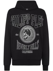 Philipp Plein hoodie à logo imprimé - Noir