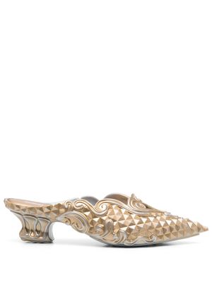 Y/Project x Melissa mules Court 40 mm - Or