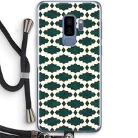 Moroccan tiles: Samsung Galaxy S9 Plus Transparant Hoesje met koord