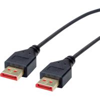 ROLINE DisplayPort Kabel, DP v1.4, M/M, DUN, zwart, 1,5 m - thumbnail