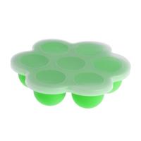 2 stuks 7 grid baby voedsel container baby fruit borst melk opbergdoos vriezer lade scherpere (groen)