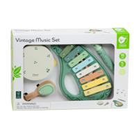 Classic World houten vintage muziekinstrumenten set, 5dlg. Classic World houten vintage muziekinstrumenten set, 5dlg.