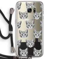 Kitten: Samsung Galaxy S7 Edge Transparant Hoesje met koord