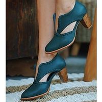 Dames Hoge hakken Sandalen Mary Jane Sandalen met hak Feest Buiten Dagelijks Blokhak Ronde Teen Vakantie Elegant Klassiek PU Leegloper Kleurenblok Zwart Roze Donkergroen miniinthebox