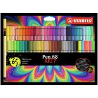 Viltstift stabilo pen 68/65 arty m 65st assorti