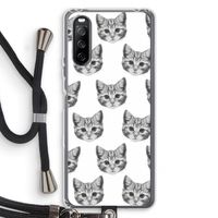 Kitten: Sony Sony Xperia 10 III Transparant Hoesje met koord