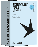 Schwalbe binnenband sv4 16/18" 28/37-340/355 fv 40mm Schwalbe binnenband sv4 16/18" 28/37-340/355 fv 40mm