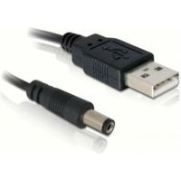 Delock 82197 Kabel USB-voeding > DC 5,5 x 2,1 mm Male 1,0 m