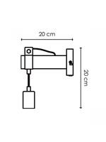 Besselink licht F551023-04 wandverlichting Antraciet Geschikt voor gebruik binnen E27 - thumbnail