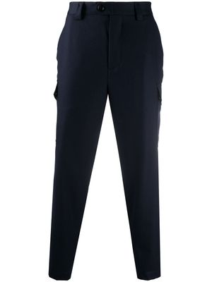 Brunello Cucinelli pantalon droit crop - Bleu