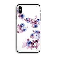 Waterverf bloemen: iPhone X Biologisch afbreekbaar hoesje