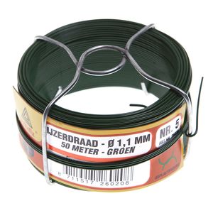 Deltafix IJzerdraad - 1x rol - 1,1 mm x 50 m - verzinkt staal - binddraad   -