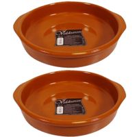 Set van 2x stuks tapas borden/schalen Alicante met handvatten 26 cm