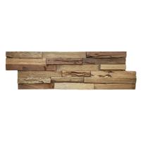 3D Houtstrips Teakhout Bali 50x18 cm - Duurzaam & Stijlvol Wandpaneel