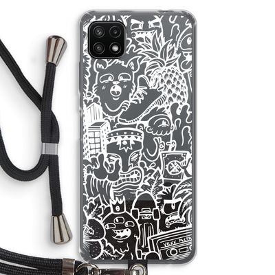 Vexx Mixtape #2: Samsung Galaxy A22 5G Transparant Hoesje met koord