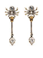 Alexander McQueen boucles d'oreilles drapées serties de cristaux