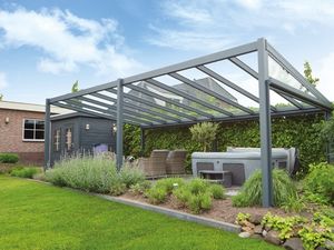 Tijdelijk 15% korting | Verasol Profiline veranda 700x250 cm polycarbonaatdak Aluminium Verasol